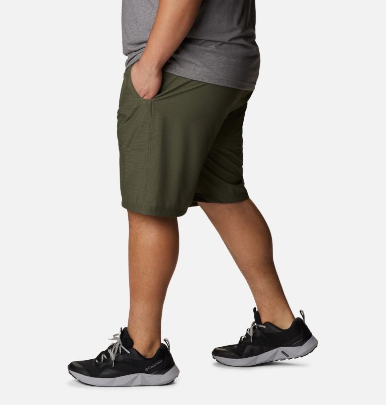 Men's Columbia Twisted Creek Shorts Olive | Plus Size CA-J10L5